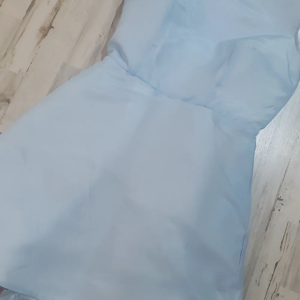 Chi Chi London Blue floral pleated party dress UK12/US8 - Picture 9 of 16